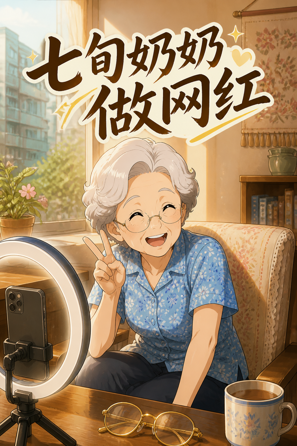 七旬奶奶做网红